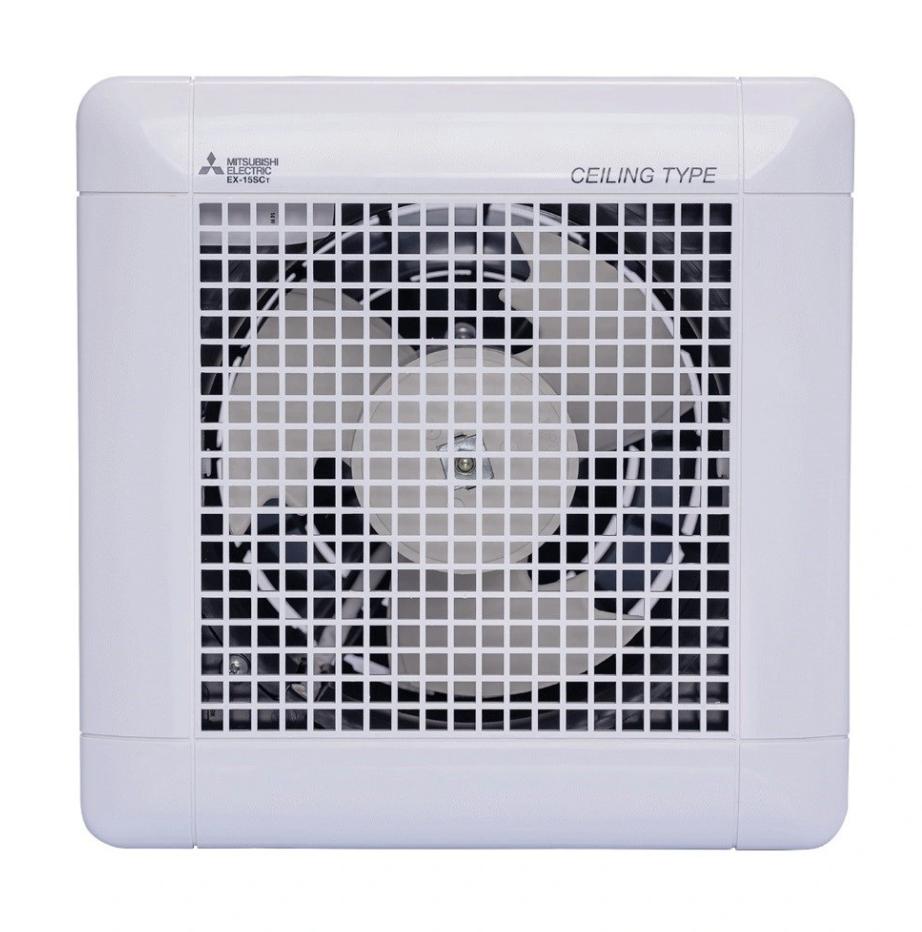 Quạt hút âm trần Mitsubishi EX-15SC6T, 1 chiều, hút thẳng, mặt 250x250, 10-15m2